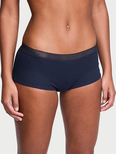 Beli Dantelli Pamuklu Boyshort Kulot ön görünüm