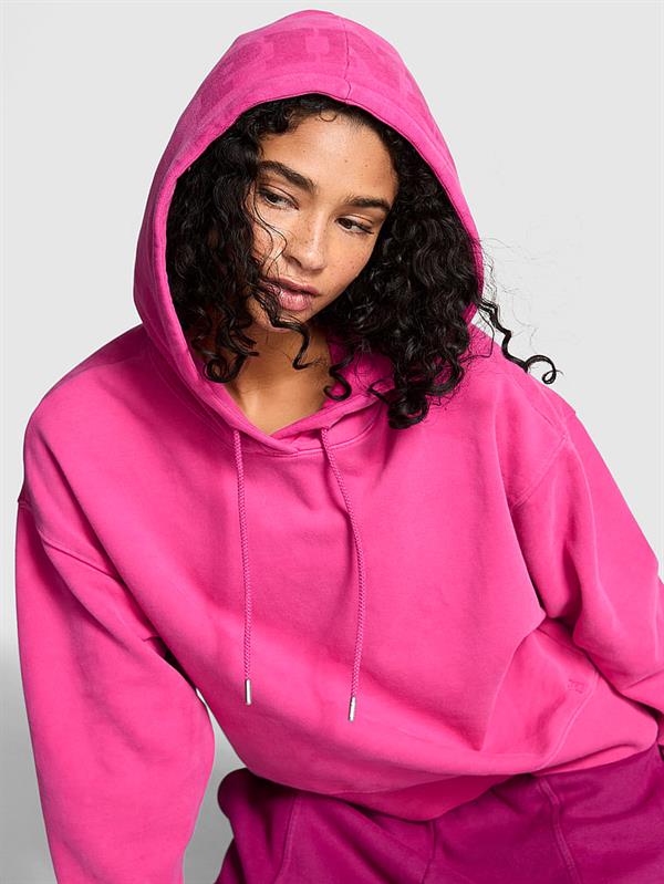 Pink Luks Kapusonlu Sweatshirt