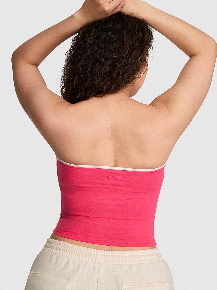 Pink All Day Pamuklu Buzgulu Önden Baglamali Bustiyer arka görünüm