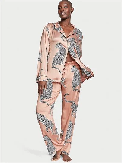 Saten Pijama Takimi ön görünüm