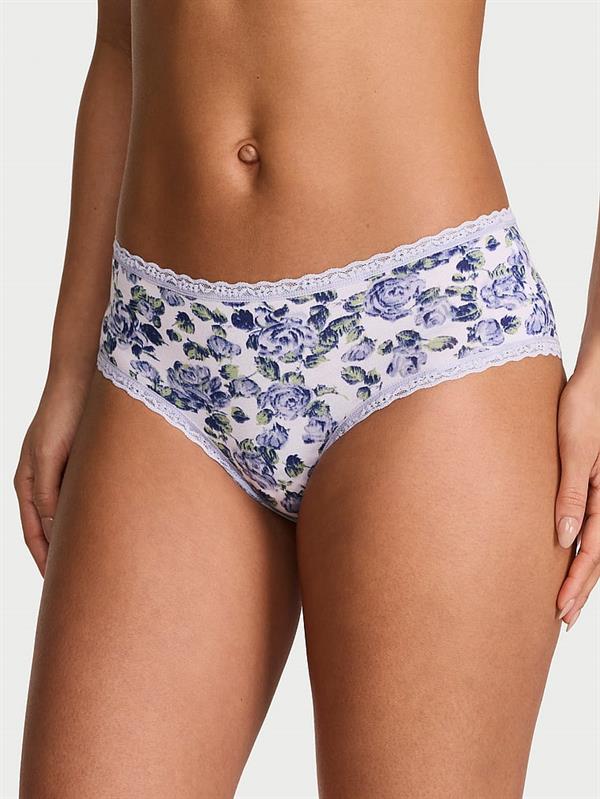 Beli Dantelli Pamuklu Cheeky Kulot ön görünüm