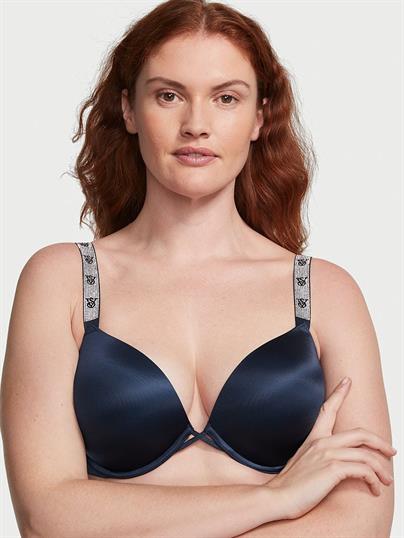 Bombshell 2 Beden Buyuk Gosteren Işıltılı Askili Push Up Sütyen