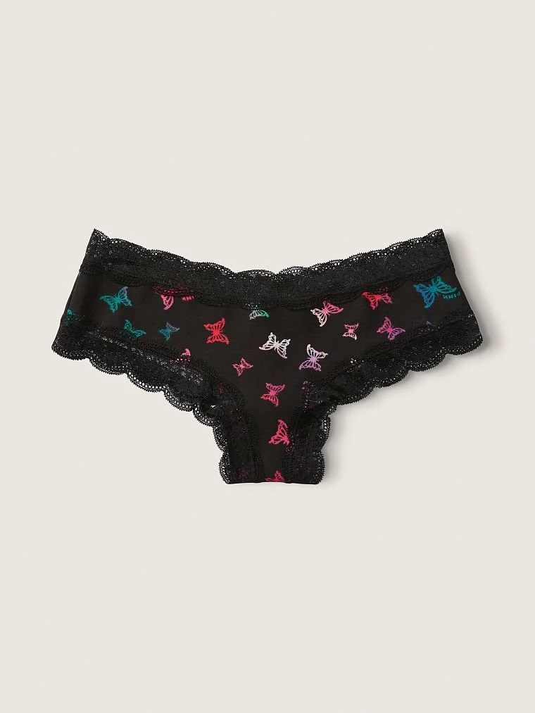 Pink Pamuklu Dantel Detayli Cheekster Kulot arka görünüm