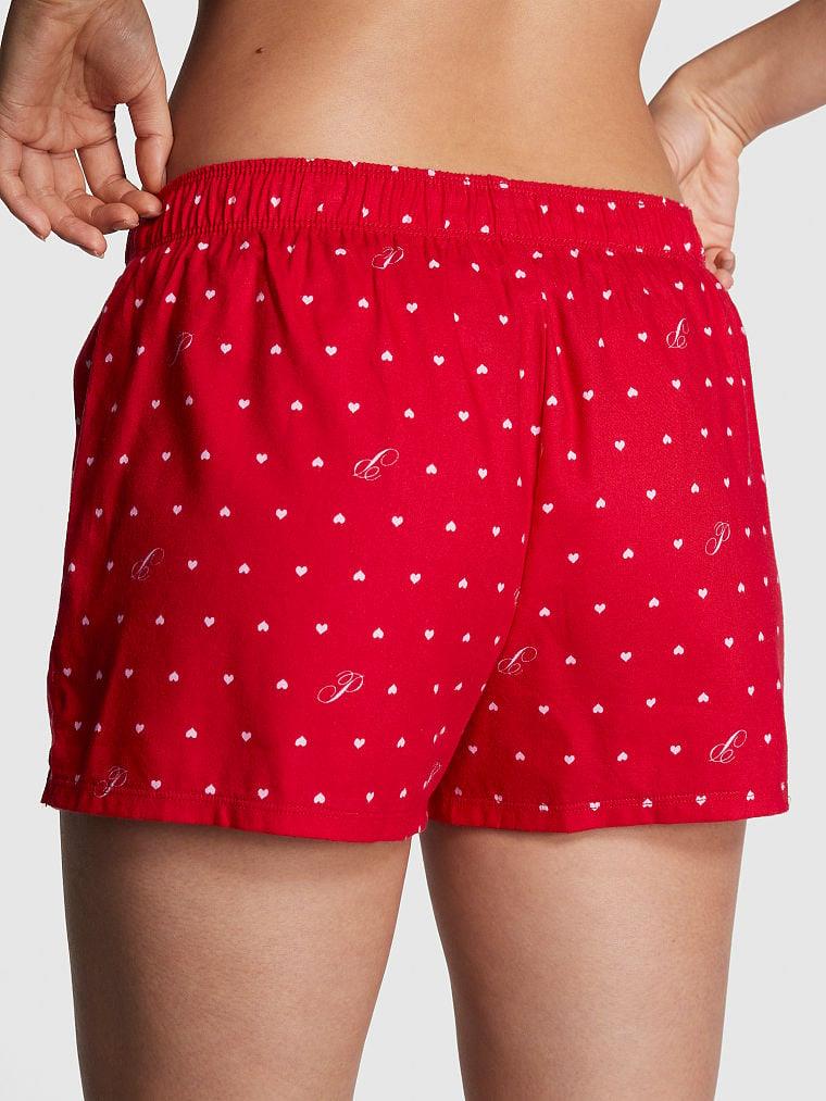 Pink Flannel Pijama Boxer arka görünümü