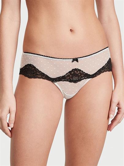 Dantel Hipster Tanga Kulot ön görünüm