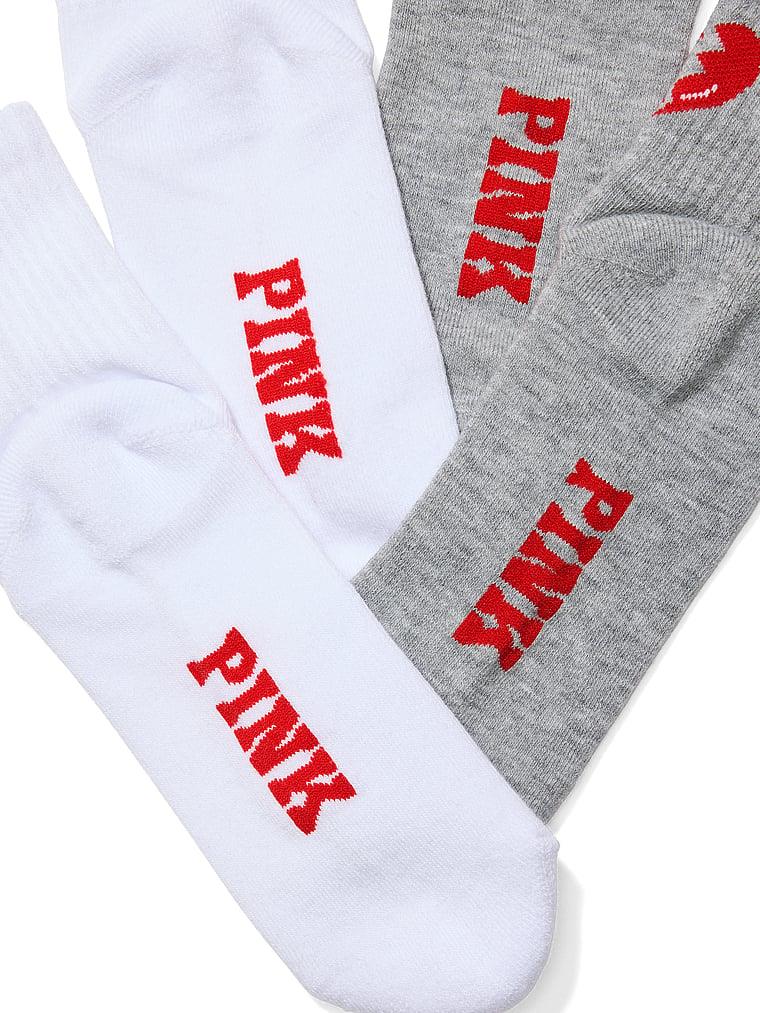 Pink 2li Paket Kısa Corap arka görünüm