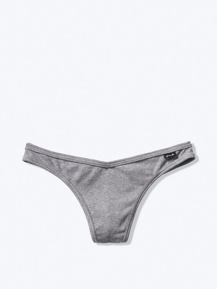 Pink Pamuk Tanga Kulot arka görünüm