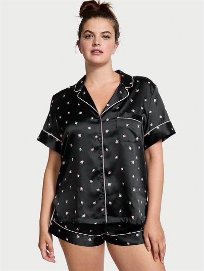Saten Kısa Pijama Takimi