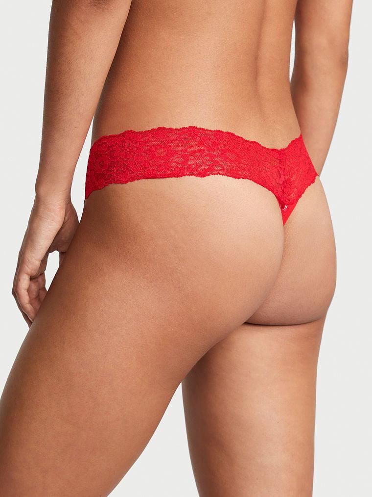 Posey Beli Dantelli Pamuklu Tanga arka görünümü