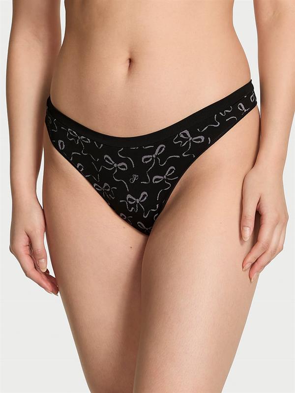Pink Seamless Derin Bacak Kesim Tanga ön görünüm