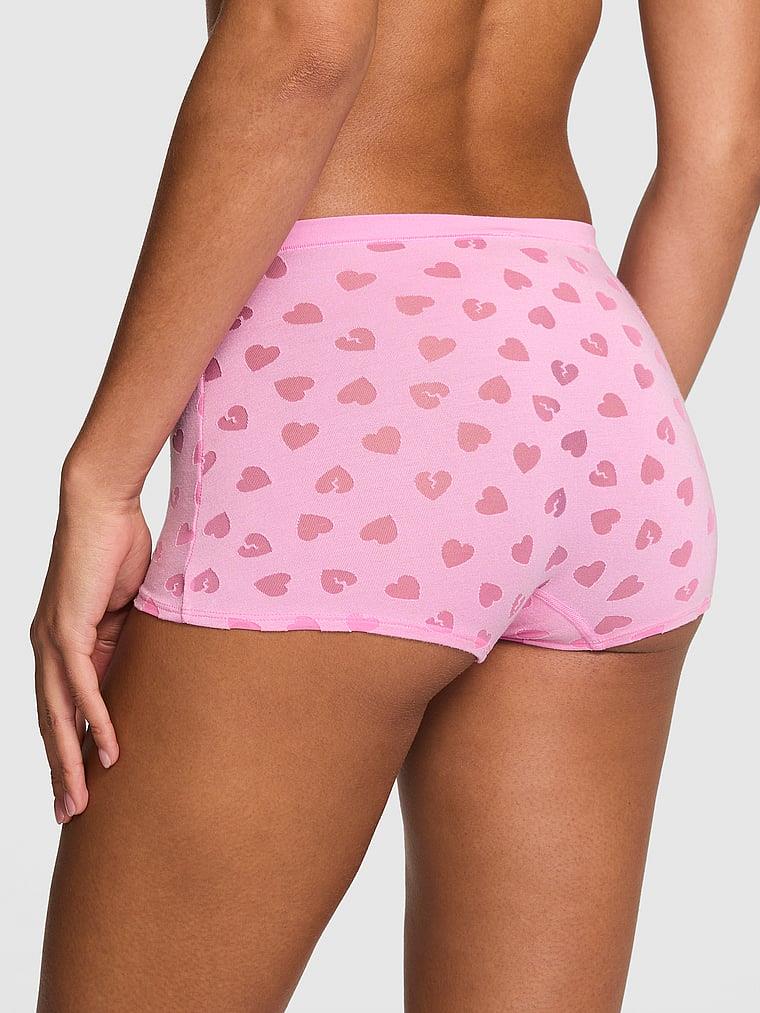 Pink Pamuklu Boyshort Kulot arka görünüm