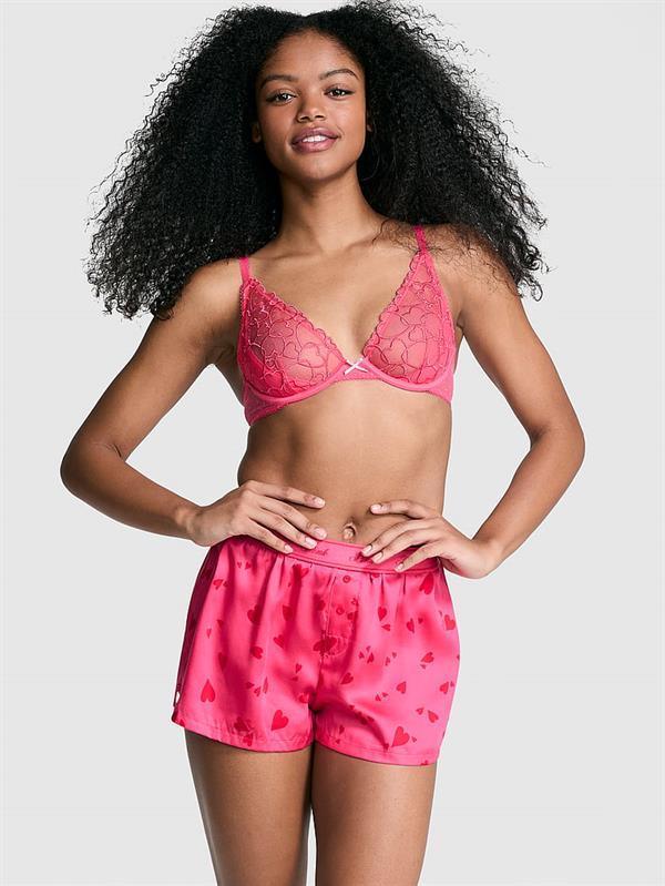 Pink Ipeksi Pijama Boxer