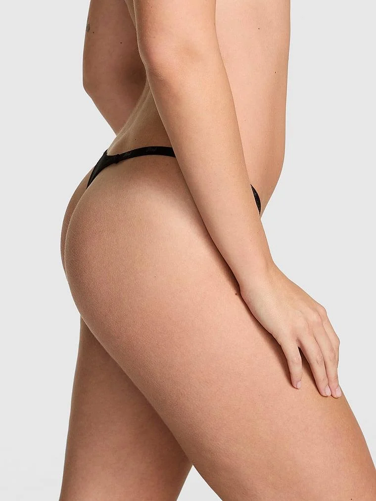 Pink Logo Detayli Mini Tanga arka görünüm