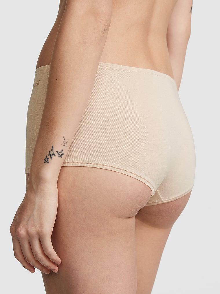 Pink Pamuklu Boyshort Kulot arka görünümü