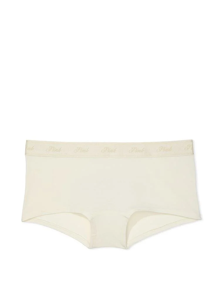 Pink Logolu Pamuklu Boyshort Kulot arka görünüm