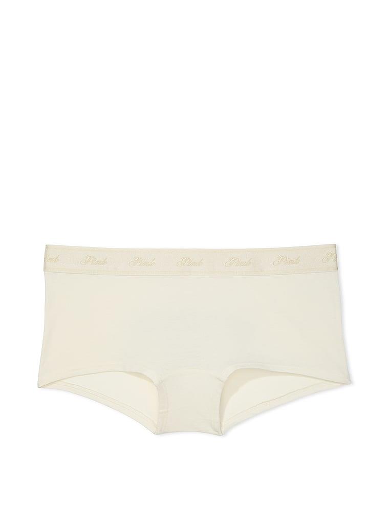 Pink Logolu Pamuklu Boyshort Kulot arka görünümü