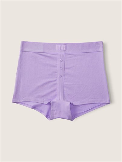 Pink Yüksek Bel Boyshort Ic Camasiri