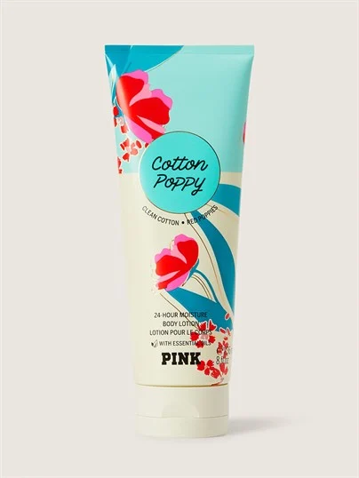 Pink Cotton Poppy Vücut Losyonu ön görünüm