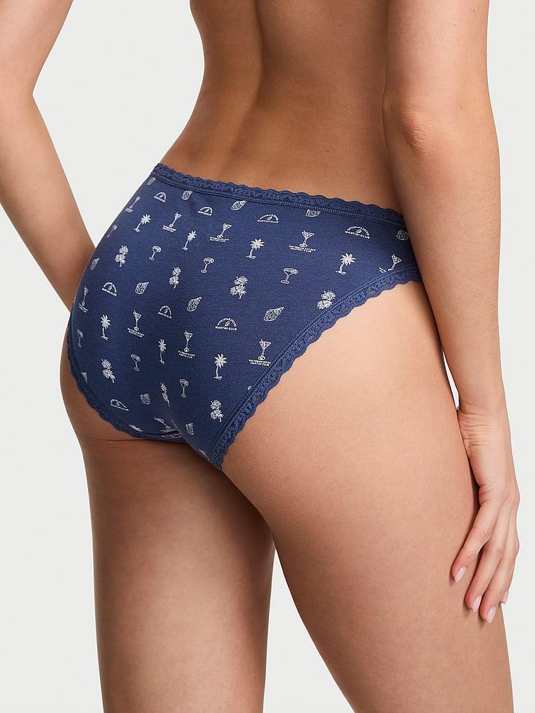 Dantelli Pamuklu Bikini Kulot arka görünümü