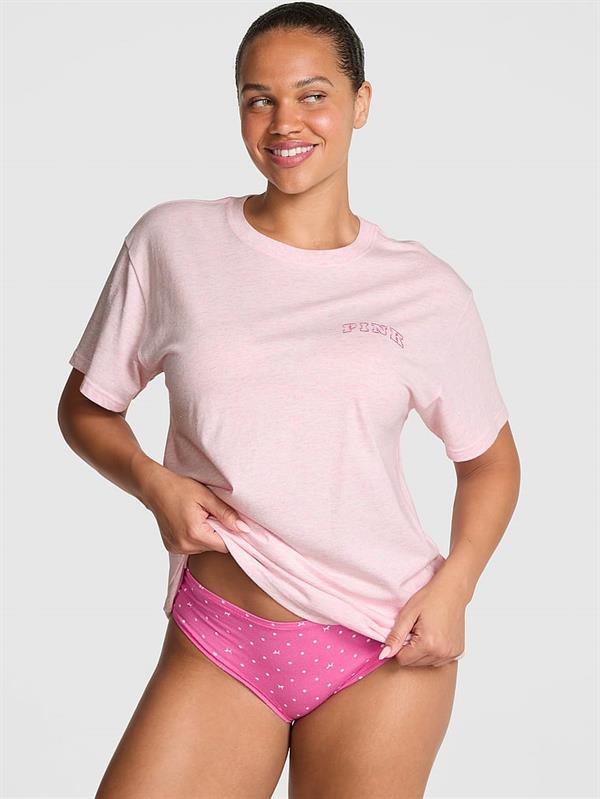 Pink Kampus Pamuklu Tisort