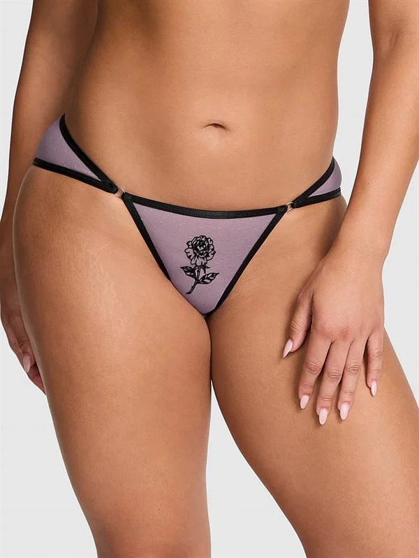 Pink Romantik Islemeli Cheeky Kulot