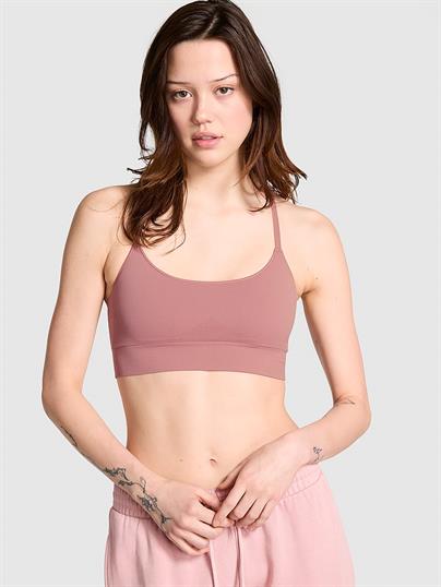 Pink Seamless Scoop Sporcu Sütyeni