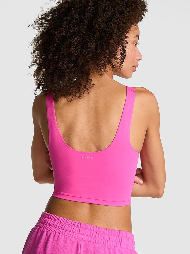 Pink Relay Longline Sporcu Sütyeni arka görünümü