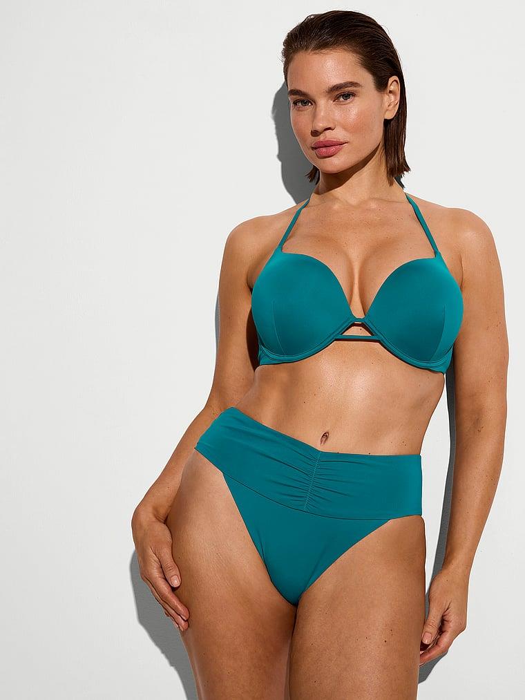 Buzgu Detayli Yüksek Bel Bikini Alti arka görünümü