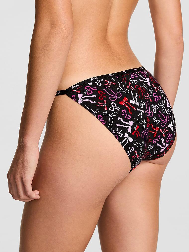 Pink Logolu Pamuklu Askili Bikini Kulotu arka görünümü