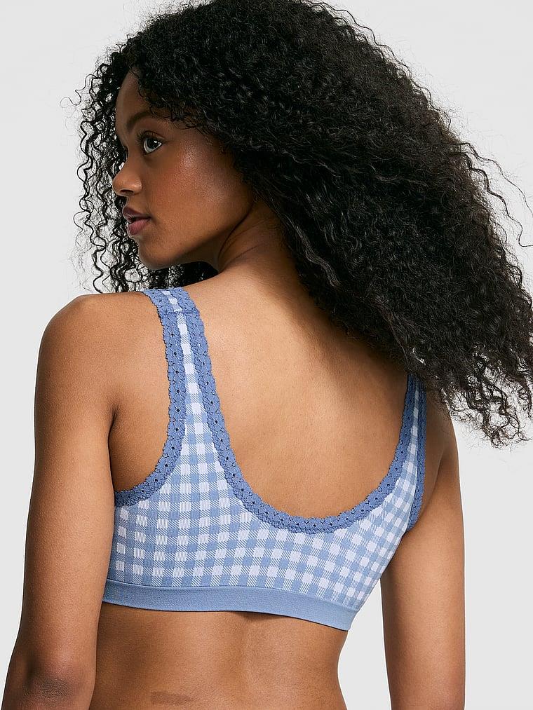 Pink Seamless Dekolteli Bralet arka görünümü