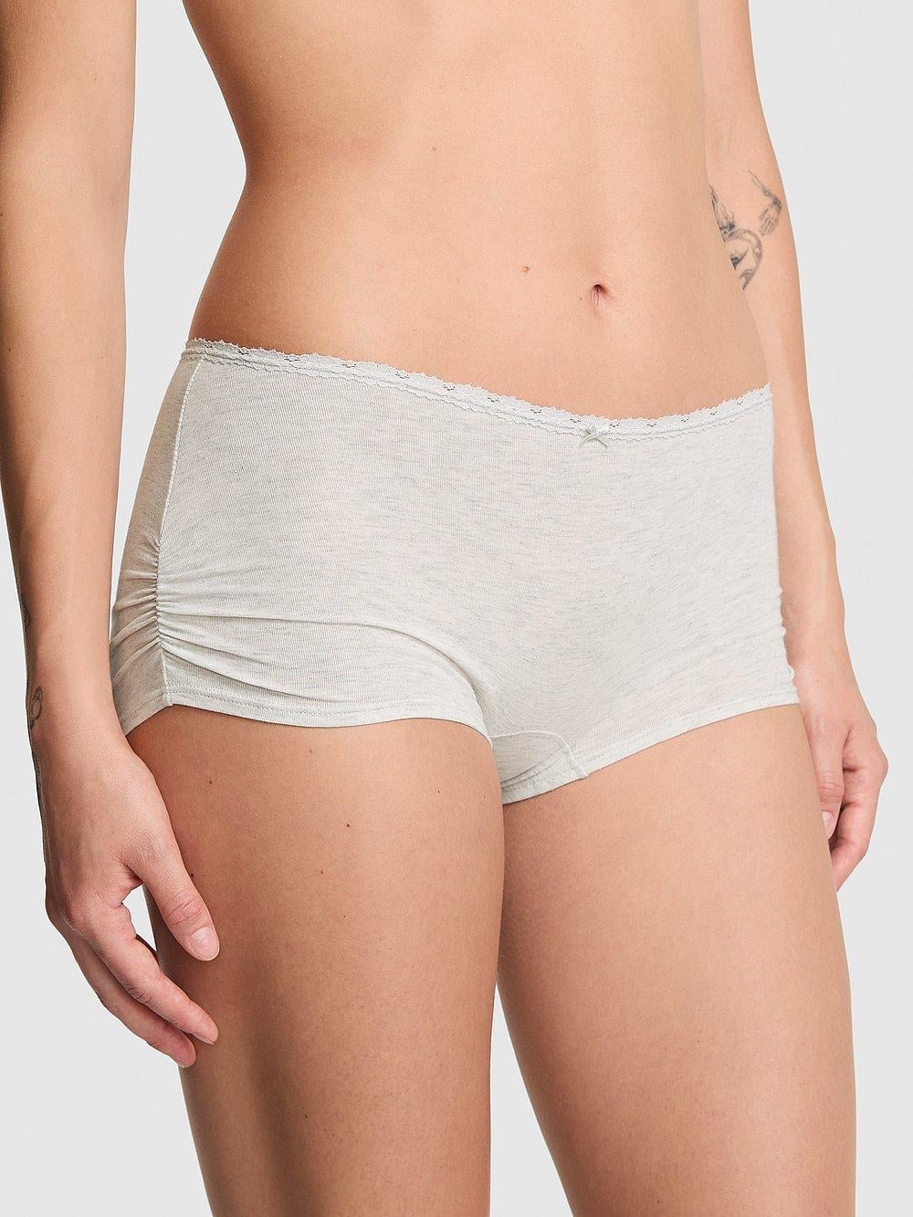 Pink Pamuklu Boyshort Kulot arka görünüm