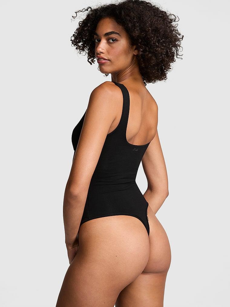Pink Base Pamuklu Scoop Bodysuit arka görünüm