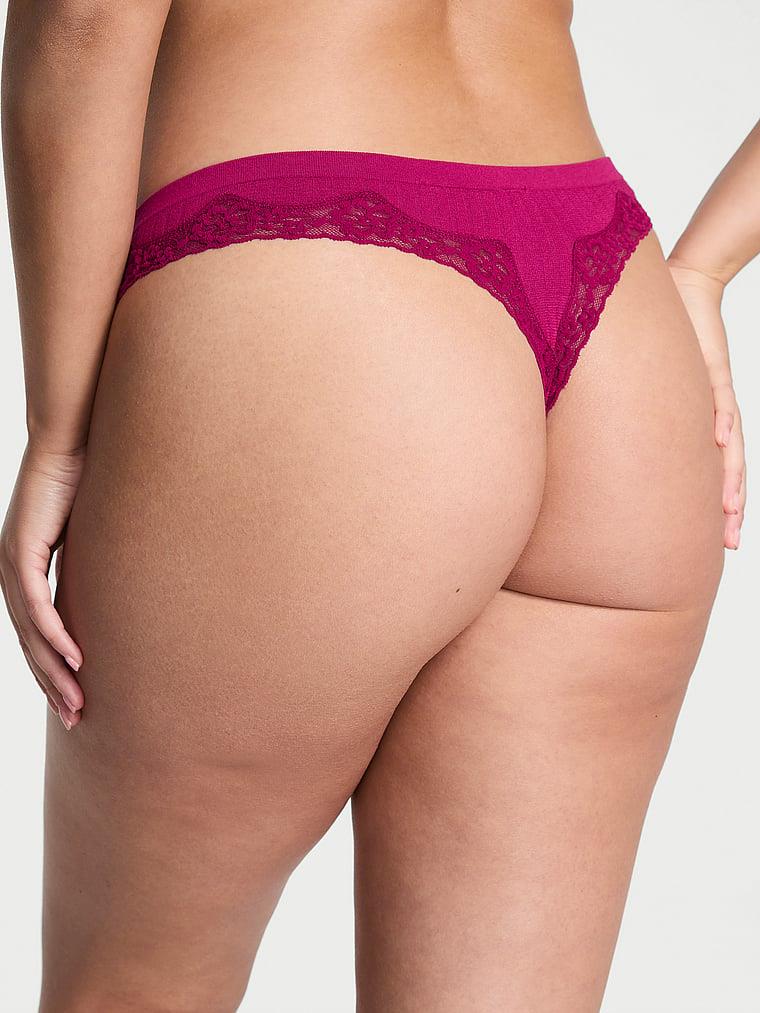 Seamless Ribanali Dantelli Tanga arka görünümü