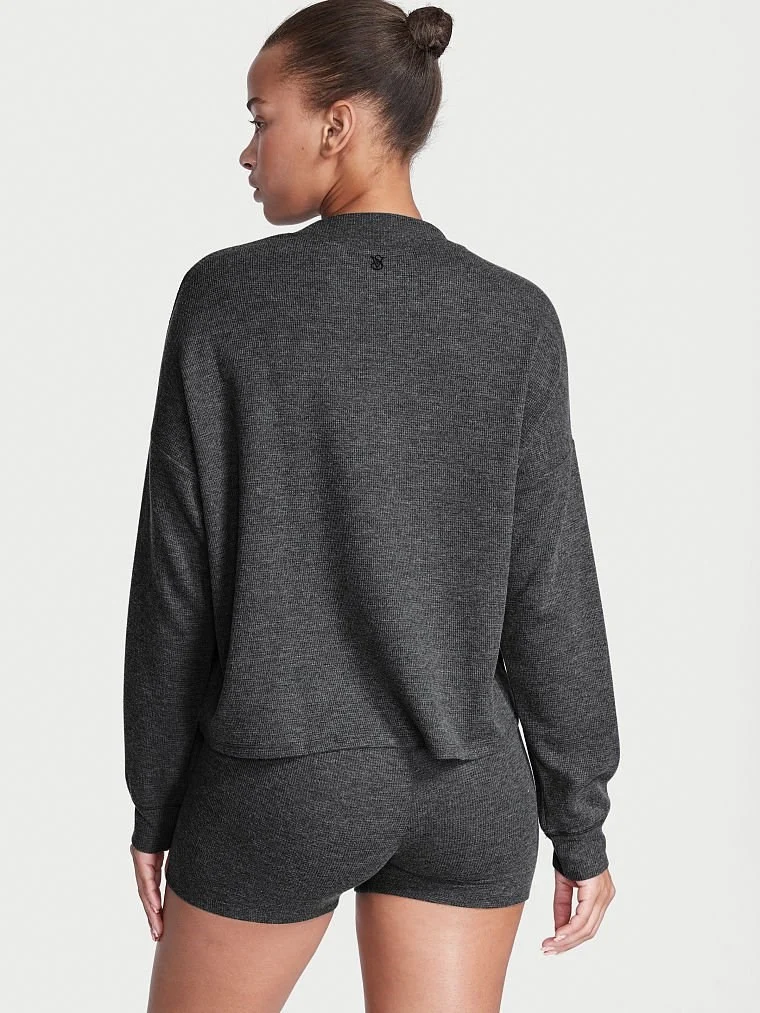 Glow Waffle Sweatshirt Ve Bisiklet Sortlu Takim arka görünüm