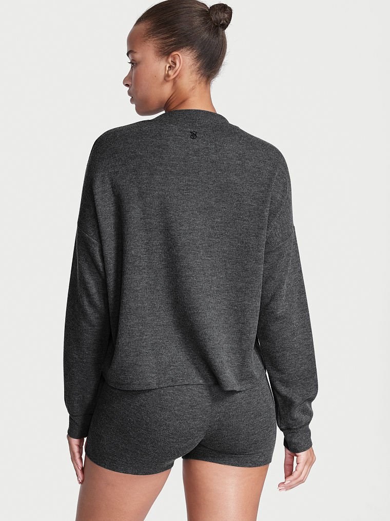 Glow Waffle Sweatshirt Ve Bisiklet Sortlu Takim arka görünümü