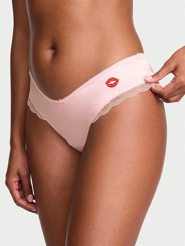 Tease Saten Kiss Derin Bacak Kesim Cheeky Kulot ön görünüm