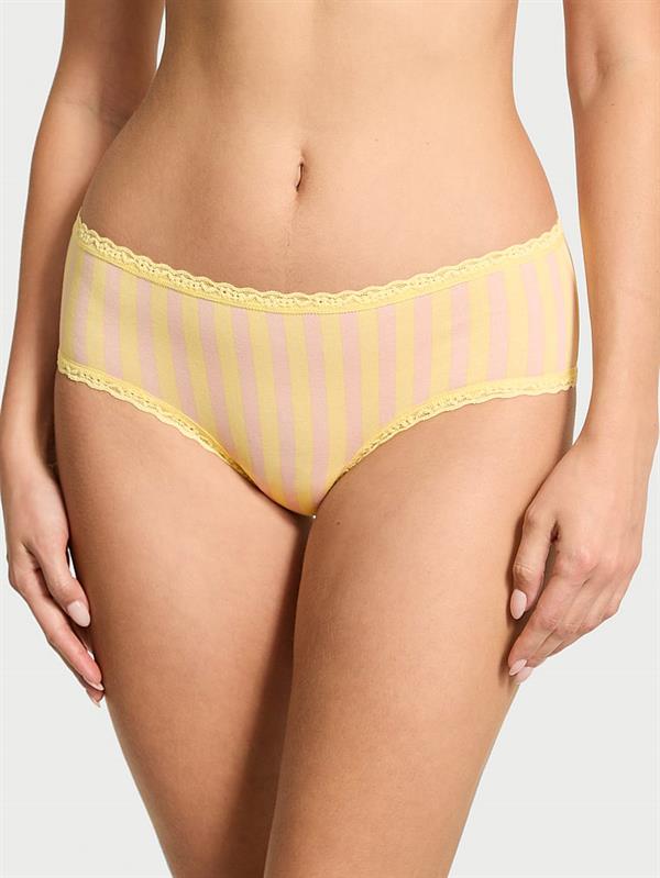 Beli Dantelli Pamuklu Cheeky Kulot ön görünüm