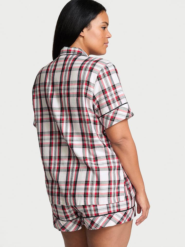 Flannel Sortlu Pijama Takimi arka görünümü