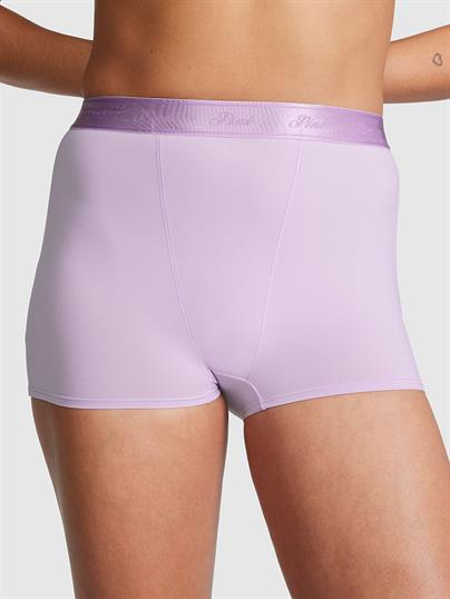Pink Mikro Logolu Yüksek Bel Boyshort Kulot ön görünüm