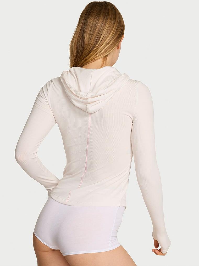 Ribanali Kapusonlu Sweatshirt arka görünümü