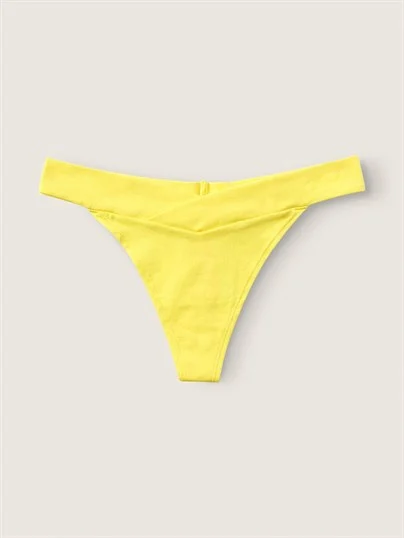 Pink Pamuk Capraz Detayli Tanga Kulot