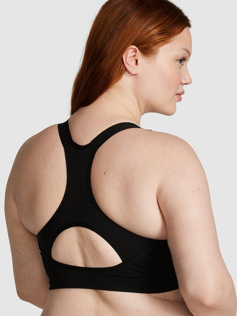 Pink Seamless Air Yüksek Etkili Sporcu Sütyeni arka görünümü