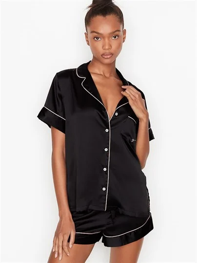 Saten Kısa Pijama Seti