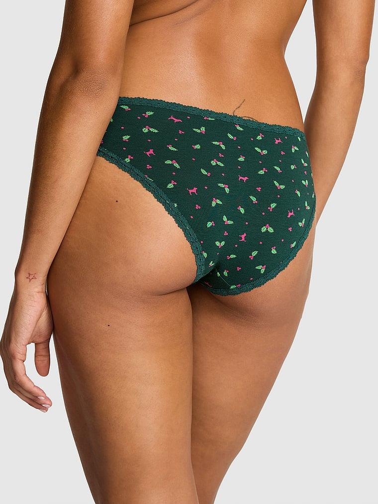Pink Dantel Detayli Pamuklu Cheeky Kulot arka görünümü