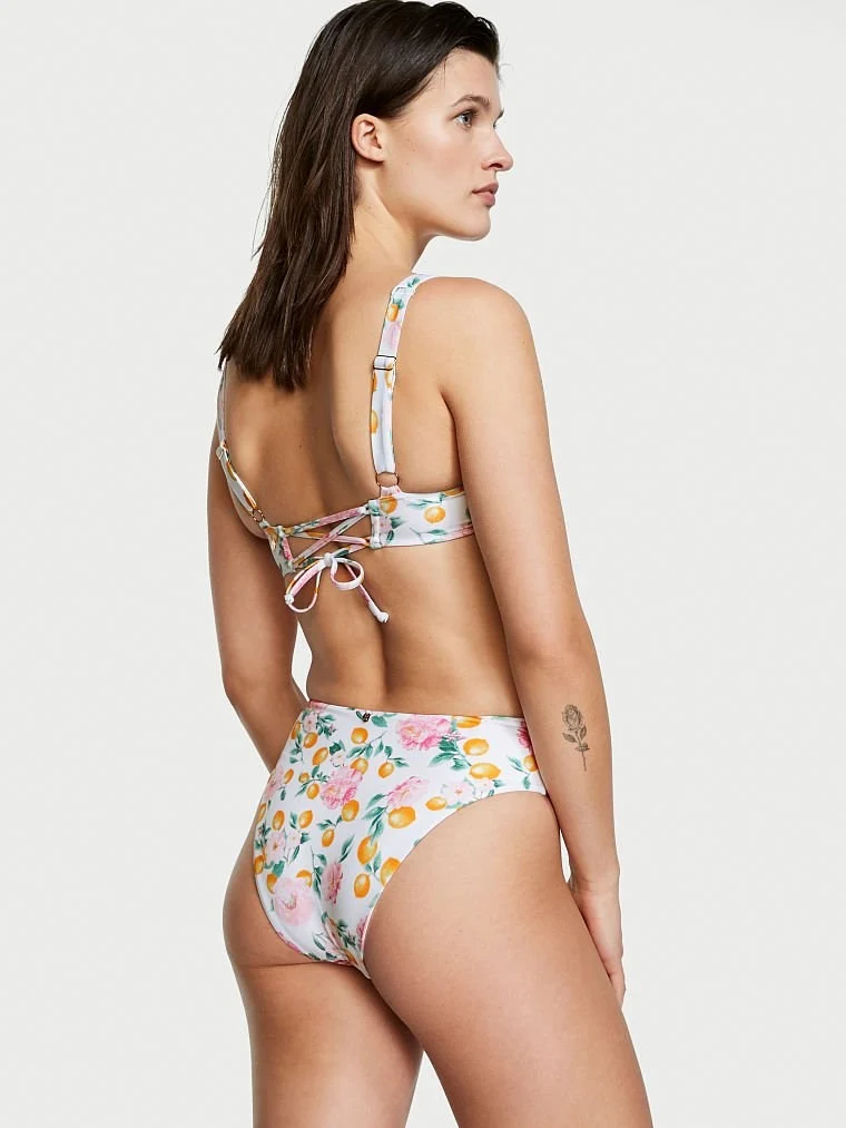 Yüksek Bel Cheeky Bikini Alti arka görünüm