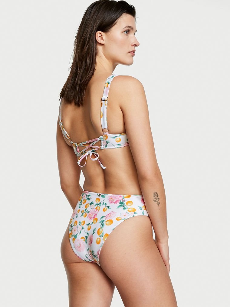 Yüksek Bel Cheeky Bikini Alti arka görünümü