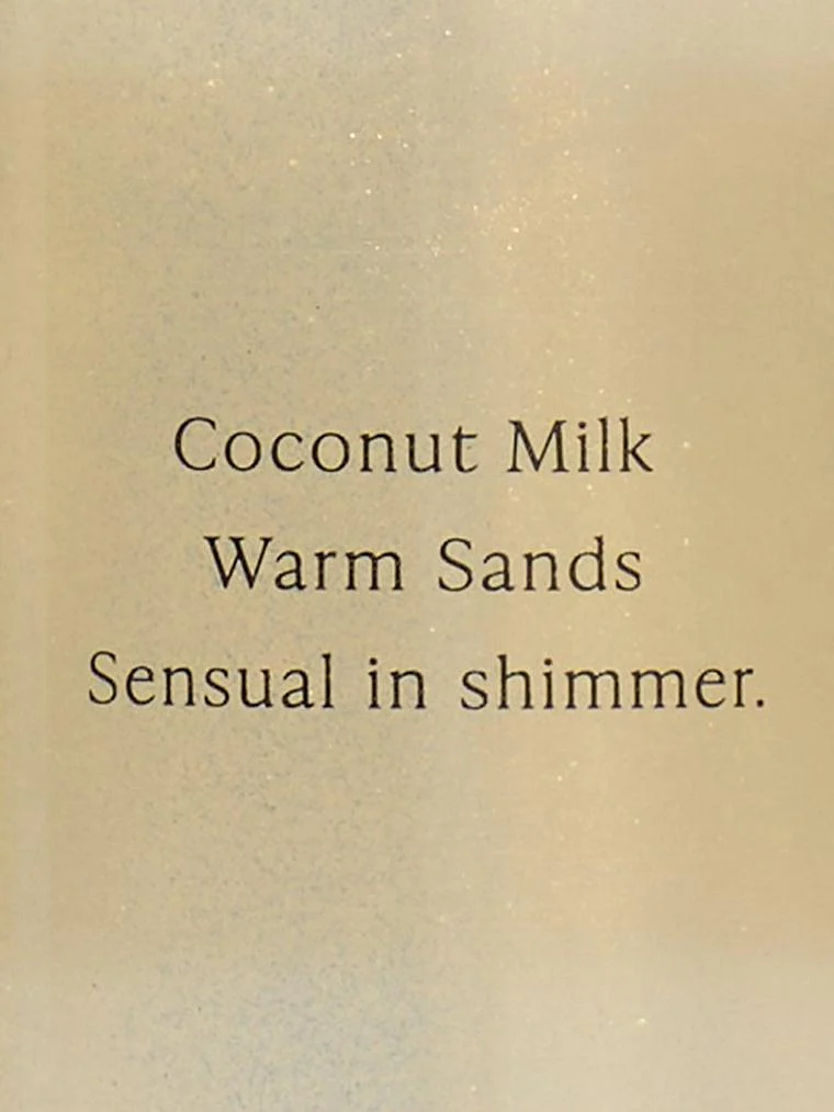 Coconut Passion Işıltılı Vücut Spreyi arka görünüm