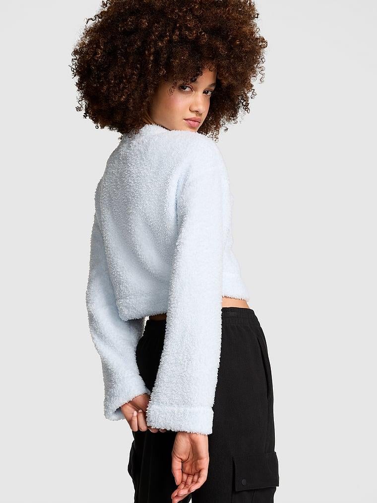 Pink Co Zzzy Pelus Crop Hirka arka görünüm