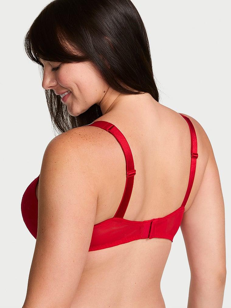 Işıltılı Askili Dantelli Push Up Sütyen arka görünüm