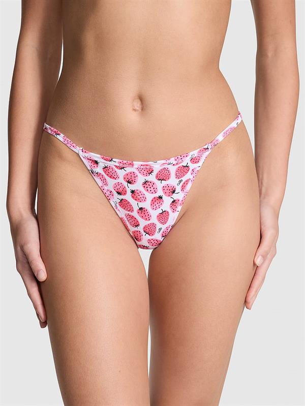 Pink Pamuklu V String Kulot